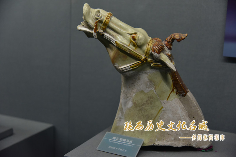 懿德太子墓唐三彩嘴马